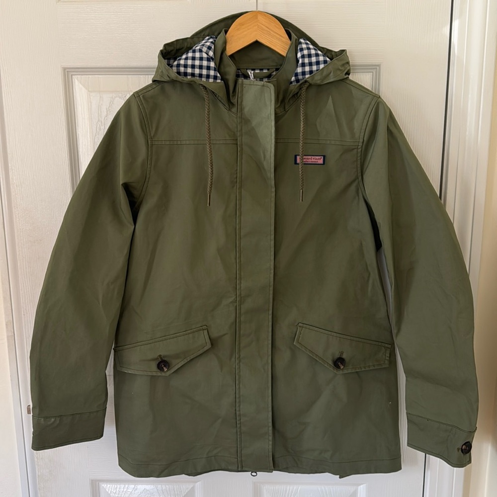 Vineyard Vines Spring Anorak jacket in Spanish Moss size S